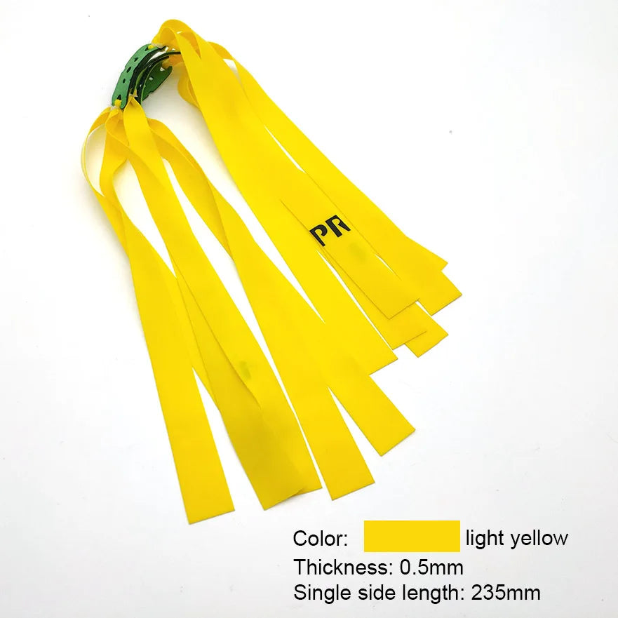 6pcs Slingshot Hunting Powerful Flat Rubber Band 0.45-1.4 mm High Elasticity Outdoor Catapult Shooting Accessories