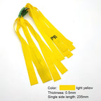 6pcs Slingshot Hunting Powerful Flat Rubber Band 0.45-1.4 mm High Elasticity Outdoor Catapult Shooting Accessories