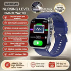 New Health Watch Uric Acid Blood Pressure Blood oxygen Body Analysis Body Fat SmartWatch ECG+PPG Bluetooth call Clock Women Men