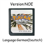 Pokemon Series DS Game Cartridge Video Game Console Card HeartGold SoulSilver Diamond Platinum Pearl Multilingual for NDS 3DS