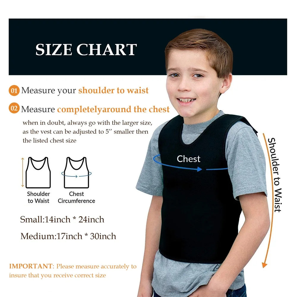 Sensory Deep Pressure Vest for Kids Comfort Compression Vest for Autism Hyperactivity Mood Processing Disorders Breathable Image principale du produit