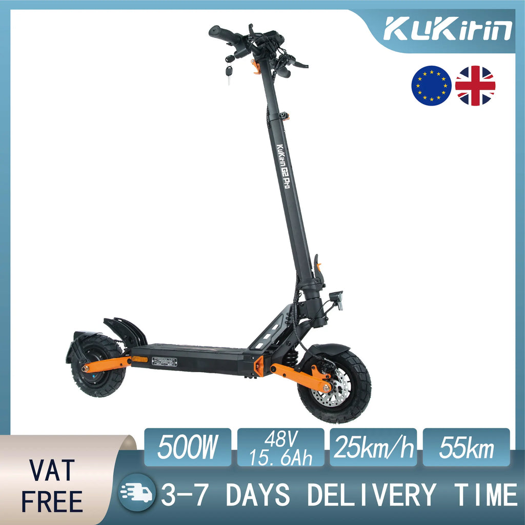 EU Stock KuKirin G2 Pro (VMP) Electric Scooter48V 15.6Ah Battery 500W Motor 25km/h Max Speed 55km Range Original Kickscooter