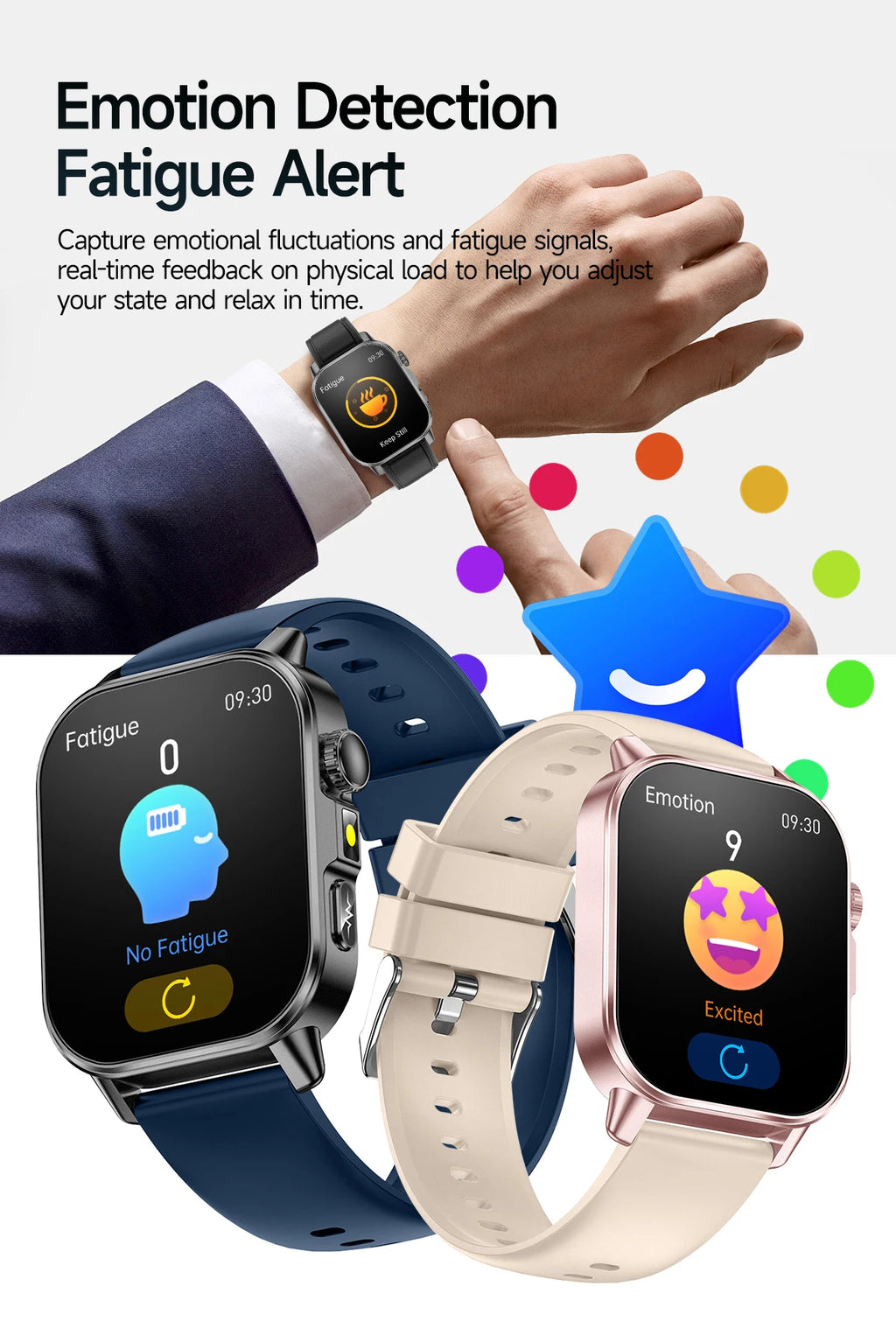 New Precise Health Care Smart Watch ECG+HRV Uric Acid Blood Lipids Emotional Perception Bluetooth Call Smartwatchs For Men Women