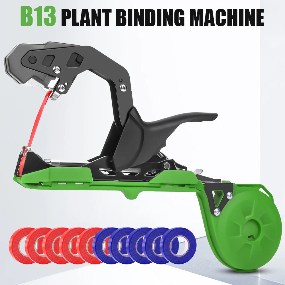 SWANSOFT B13 Garden Plant Binding Machine 50mm Binding Pliers for Vegetables Grapes Cucumbers Plants Garden Tool