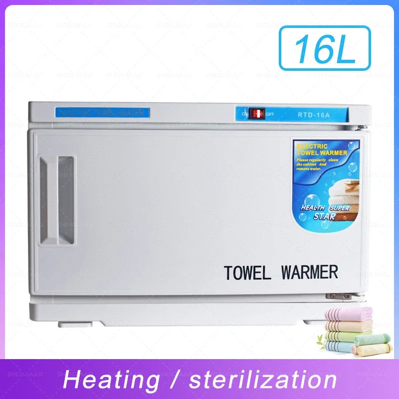 16L Towel Warmer Sterilization Cabinet With UV Disinfection for Facial Salon Spa Towel Hot Towel Heating Cabinet Box 110v/220v Main image