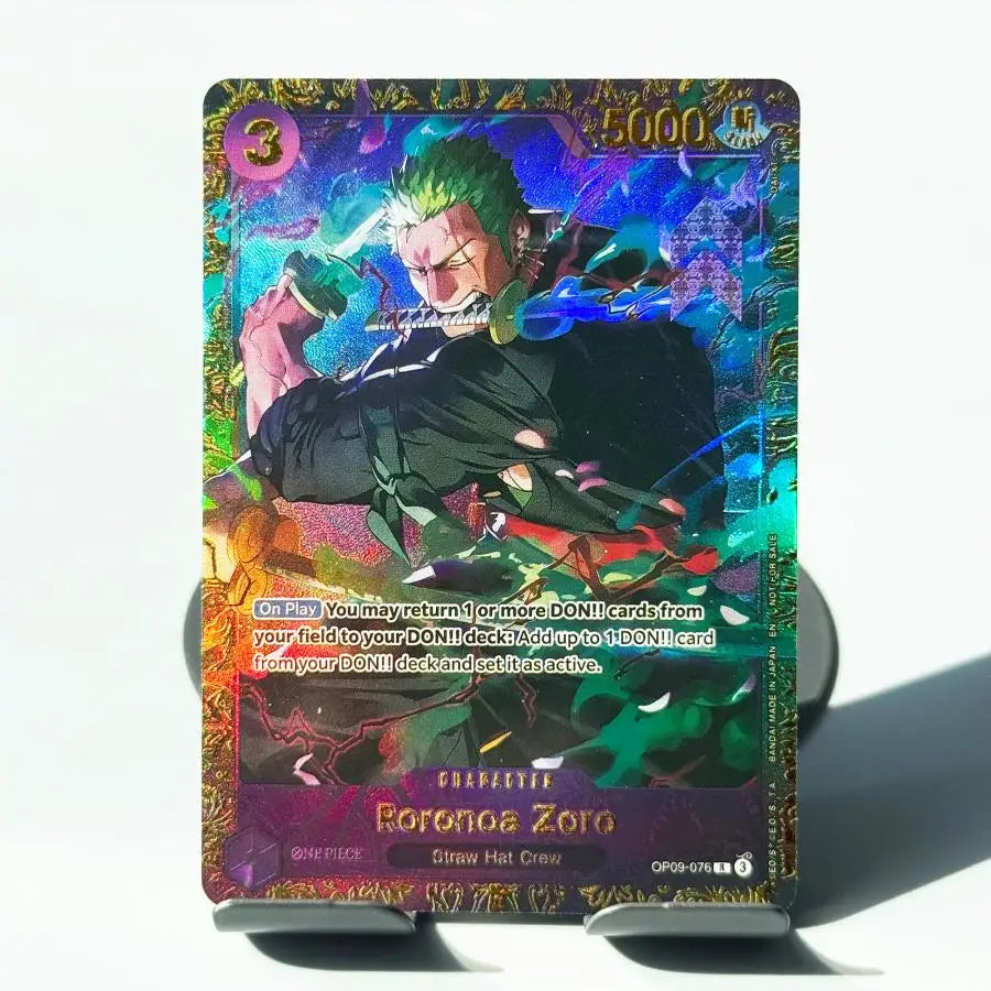 One Piece Roronoa Zoro Series Set Championship Treasure Cup Promo Anime Collectibles DIY Replica Cards Texture Card