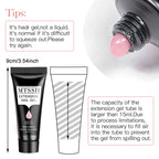 24PCS/Set 20ml Poly Naili Extension Gel  Kit Mini UV Lamp Sealer With Base Top Coat Professional Poly UVNail Gel Kit Starter Kit