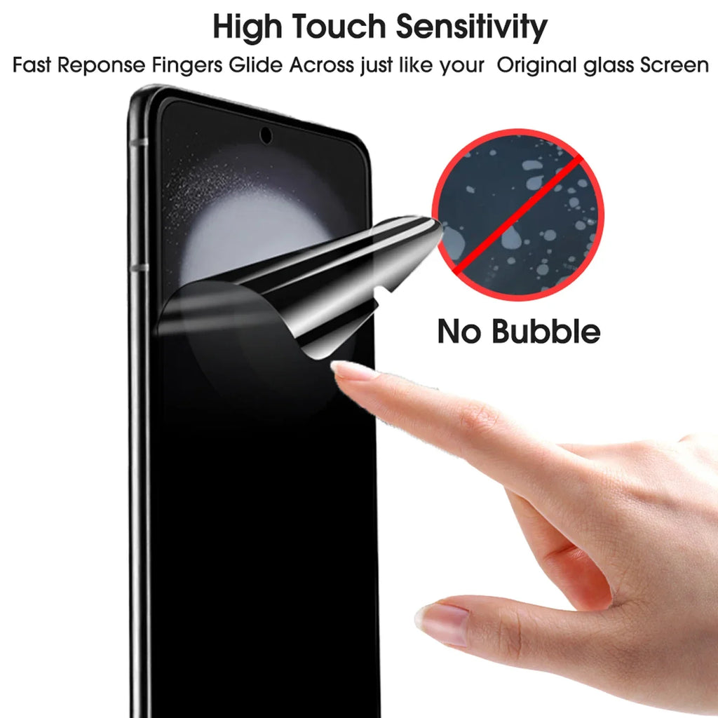 4in1 Privacy Screen Protector Inner & Outer Anti-Spy Hydrogel Films for Samsung Galaxy Z Flip 7 Flip7 Anti-peeping Protectors