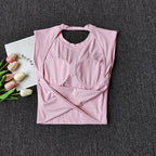 Women Sports Bra Top Push Up Sexy Beauty Back Fitness Yoga Bra t-shirts Sport Tops For Women Breathable Running Vest Gym Wear