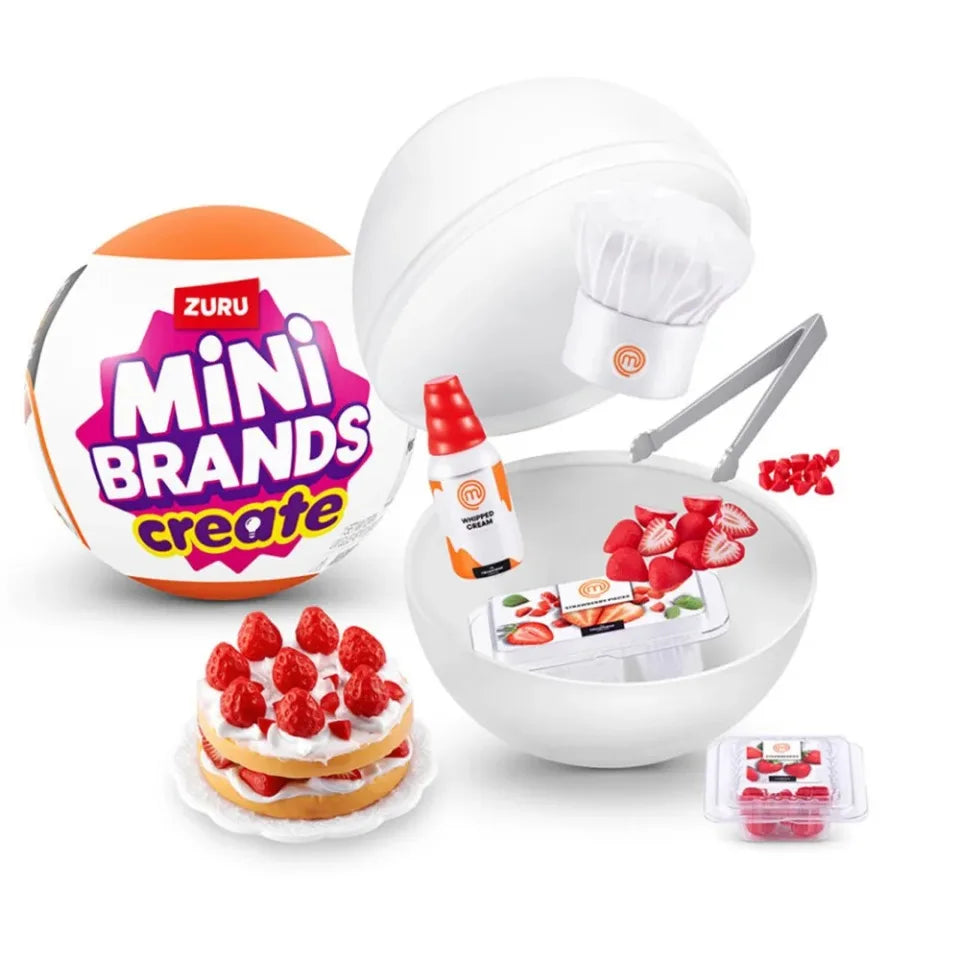 Zuru Surprises Mystery Mini Brands Blind Box Foodie Creat MasterChef Ball Surprise Collectibles Miniature Miniatures Food Toys