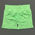 HISTELLO Impacts Shorts 4.5" Women Fitness Sports Biker Shorts Low Waist Gym Short Workout Scrunch Butt Yoga Seamless Leggings