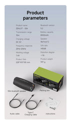 ZEALOT-S56 Bluetooth Speaker 40W Output Power Bluetooth Speaker with Excellent Bass Performace IPX6 Waterproof camping speaker