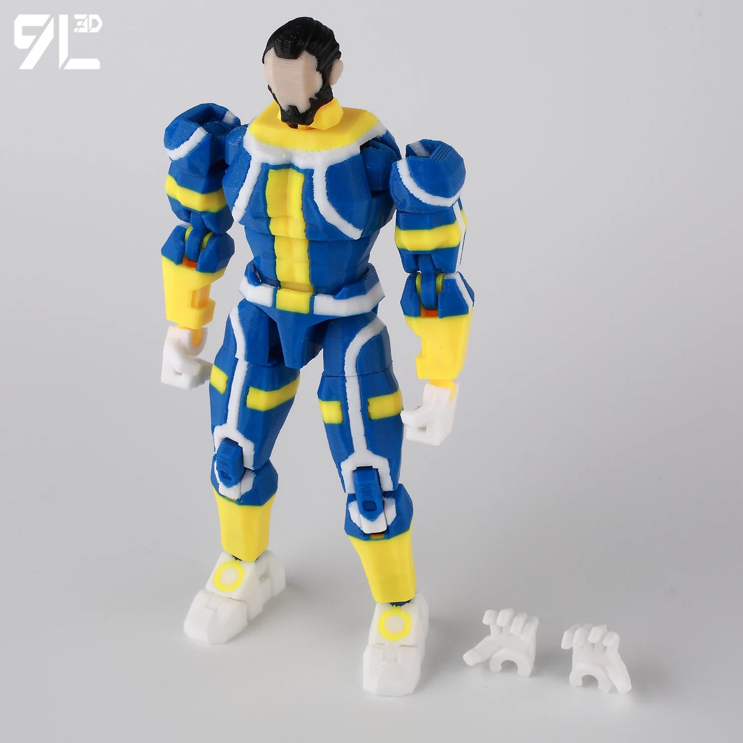 9L3D Superhero Team Invincible Boy Heroes Action Figure Lucky13 Dummy13 Multi-Colored T13 Multi-Jointed Collectible Toys Titan13