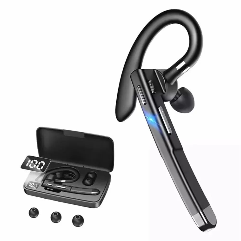 YYK-520 Wireless Headphones Business Bluetooth 5.3 Earphones Hands-free Call Mic Noise Cancelling Headset Earbuds for Driving