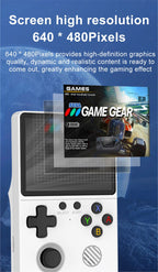Newly Handheld Game Console with Multi-Platform Operation Support, HD IPS Screen, 3D Joystick, Ergonomic Game Console GB350