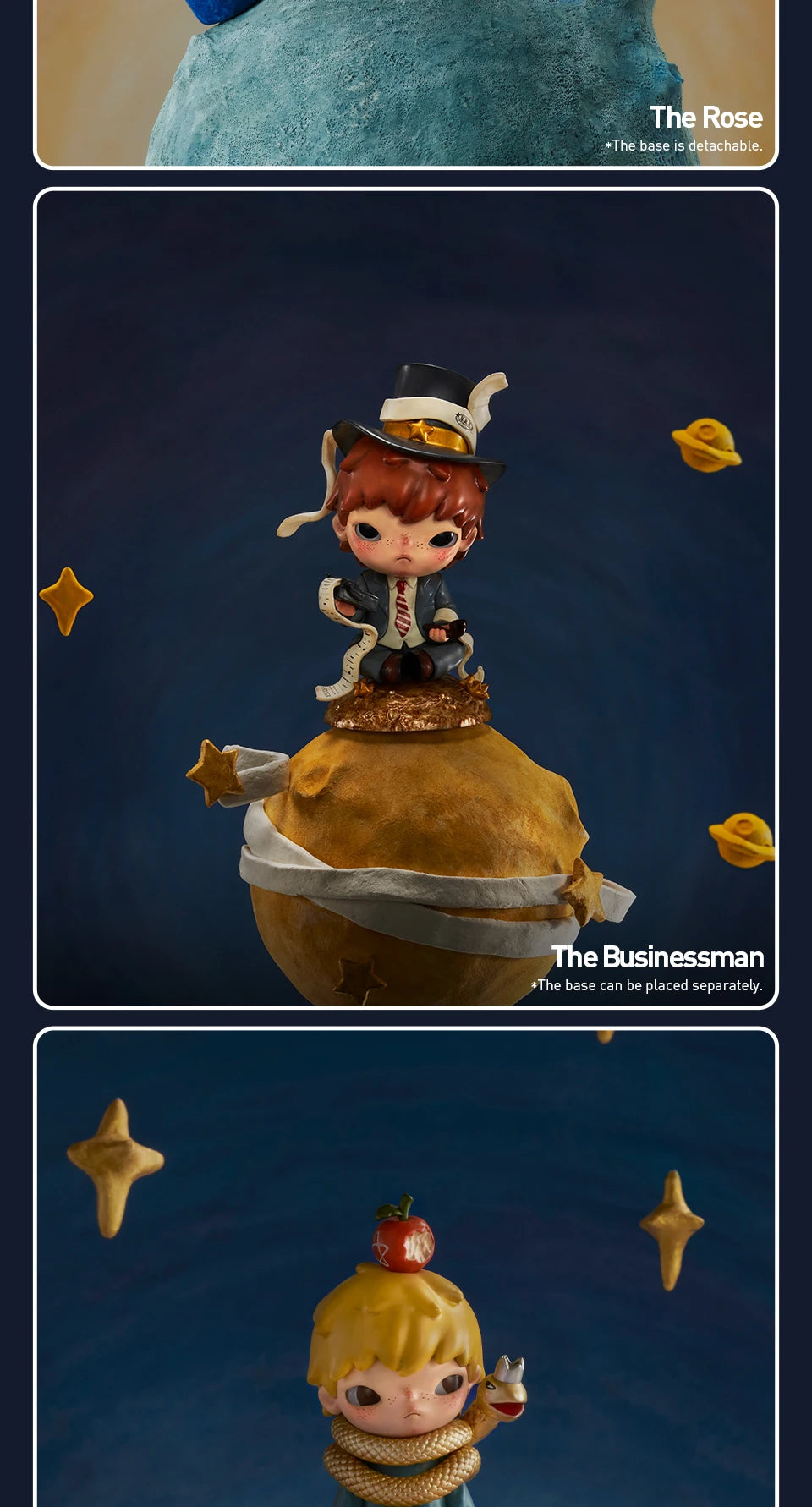 POP MART Hirono x Le Petit Prince Serie Blind Box Toys Mystery Box Mistery Caixa Action Figure Surprise Cute Model Birthday Gift