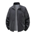 Men's Sun Protection Jacket Ultrathin Windbreaker Summer Outdoor UV Jacket Loose Stand Collar Oversized Sunscreen Coat Fishing