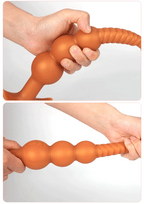 3-10cm Huge Anal Plug with Tail Sex Toys for Adult Games Couples DIY Cosplay Big Butt Plug Silicone Soft Long Anal Beads Women