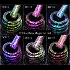 10/12PCS/SET Cat Magnetic Gel Nail Polish Set 9D Reflective Glitter Gel Semi Permanent UV Gel Soak Off Sparkling Nail Art Kits