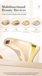 KODO 2026 High-end customization ice Laser Hair removal Laser Epilator Permanent IPL Painless Photoepilator 4 in 1 face and body