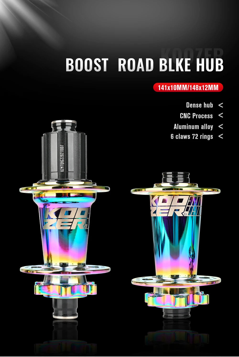 2024 KOOZER XM490 PRO BOOST Mountain Bike Hubs Steel shaft Sealed Bearing 148x12MM 110x15MM 141x5MM 28H 32 Holes Noise hub
