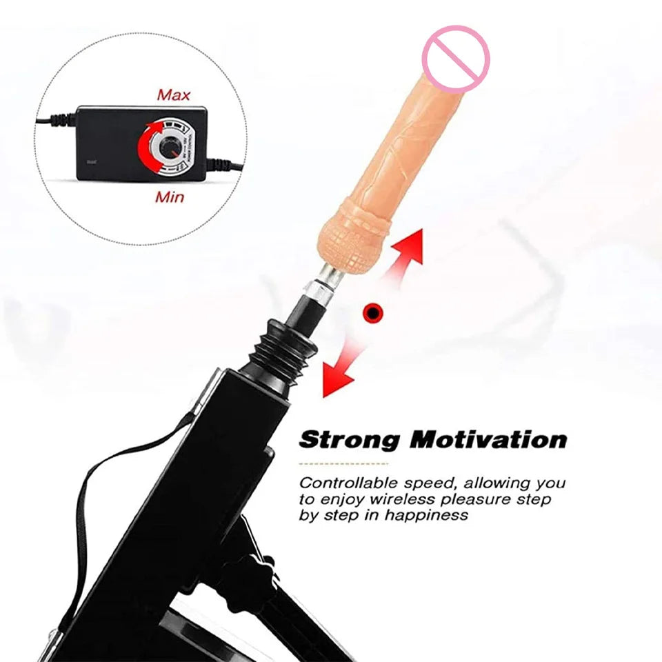 ROUGH BEAST Sex Machine for Women and Men with Dildo Attachment Automatic Masturbation Machine 3XLR Connector Sex Toys Products