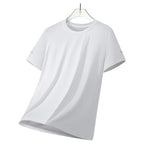 CHRLCK Men's Hiking Quick Drying T-shirts Breathable Running Fishing Tees Soft Elasticity Outdoor Sports Short Shirt Summer