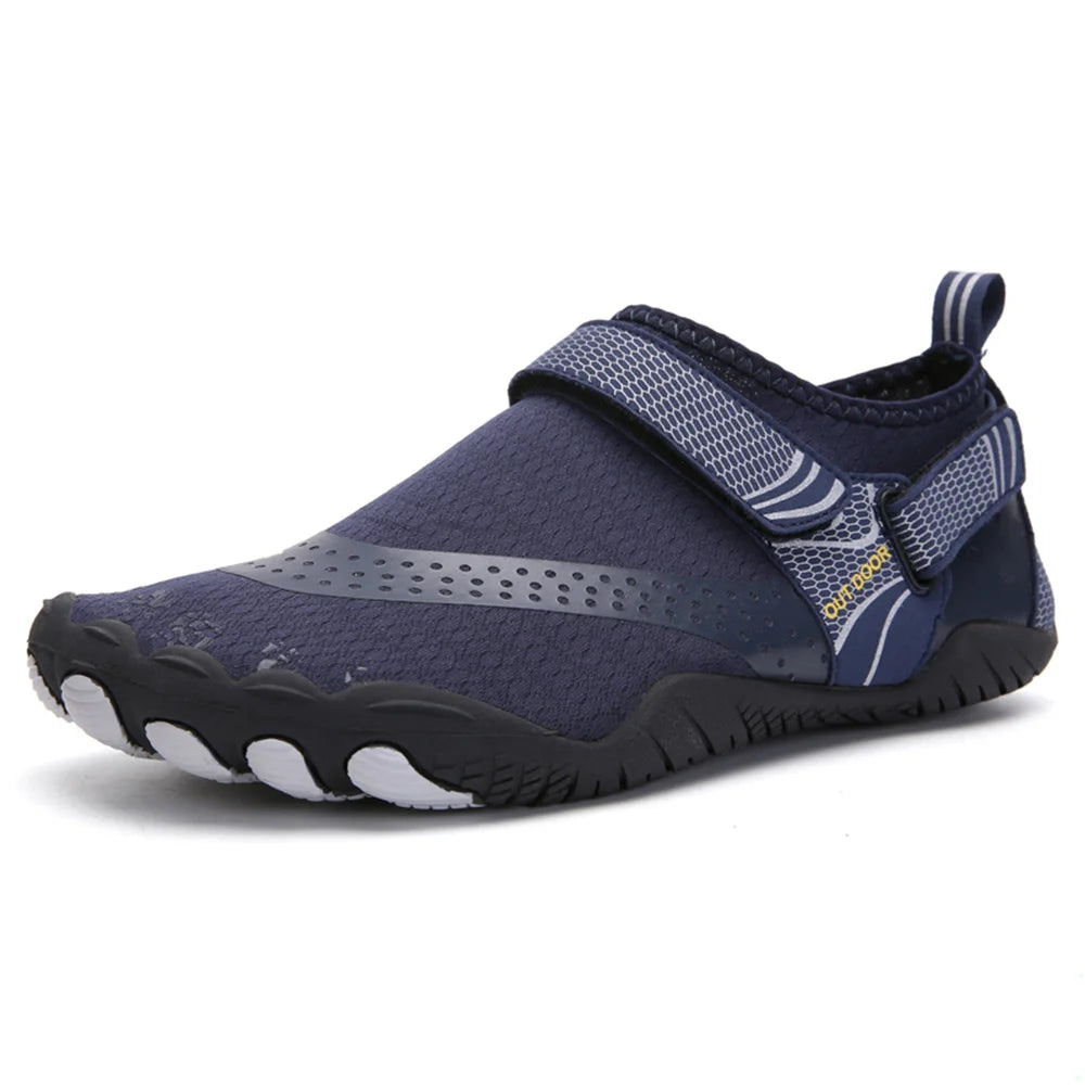 Men Women Water Shoes Quick Dry Non-Slip Five Finger Shoes Outdoor Wading Swimming Barefoot Aqua Shoes Lightweight Sneakers