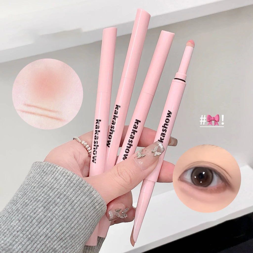 Double-end Lying Silkworm Eyeliner Pencil Diamond Glitter Matte Aegyosal Pen Brightening Cream Shadow Highligher Eye Makeup