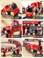 44Pcs/set Electric Train Track Sets Assembling Rail Train Car Toys Boy Educational Simulation Model Christmas Birthday Gift