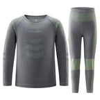Kelme Children's Quick Drying Clothes Set Outdoor Running Sports Long Sleeve Knitted Training Base Shirt For Boys And Girls