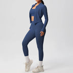 3pcs Sportswear Yoga Set Gym Sports Bra Zipper Jacket Leggings Clothes Sportswear Yoga Suits For Women Fitness Set Tracksuit