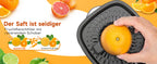Aigostar Electric Citrus Juicer, 1.2L Large Capacity Juicer with LED Work Light and 2 Removable Cones, Lemon Squeezer for Orange