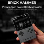 NEW TRIMUI BRICK Hammer Handheld Game Console 3.2'' IPS Screen Linux System Metal Body Key LED Lighting Free Key cap Gifts