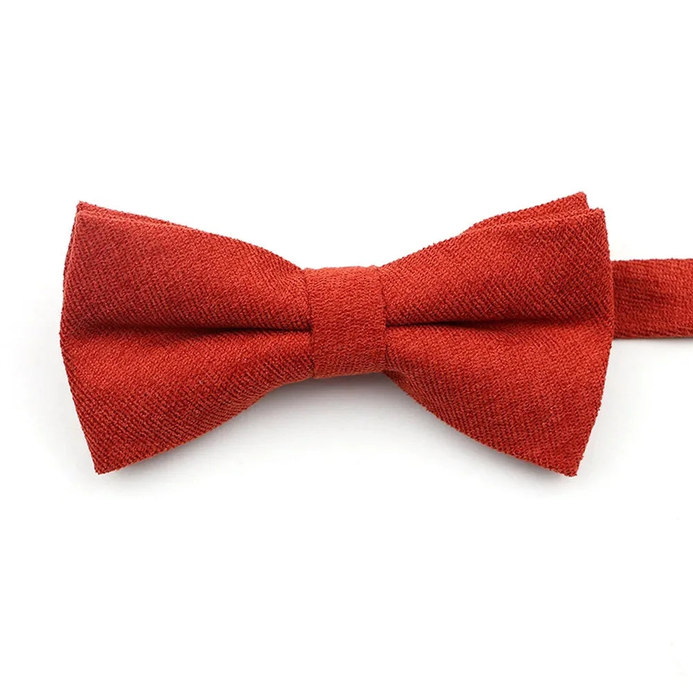 NEW Macarons Suede Bow Tie Adult Child Solid Color Men Bow Tie Super Soft Suede Classic Shirts Bowtie Bowknot