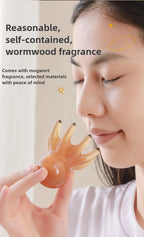 Resin Octopus Massage Comb Head Meridian Scraping Scalp Massage Brush Acupuncture SPA Gua Sha Massage Comb Fatigue Relief