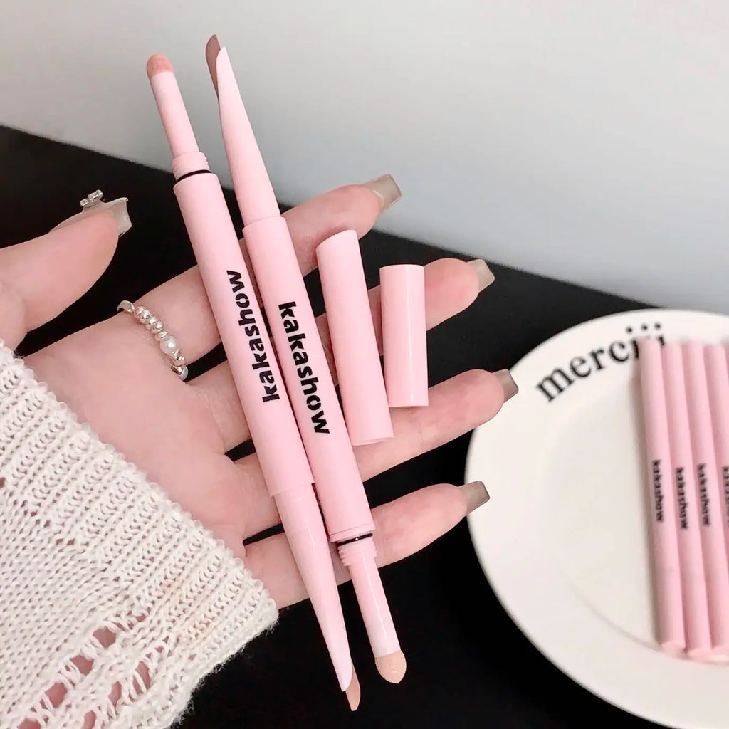 Double-end Lying Silkworm Eyeliner Pencil Diamond Glitter Matte Aegyosal Pen Brightening Cream Shadow Highligher Eye Makeup