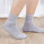 5Pairs/Men Bamboo Socks Comfortable Breathable Casual Business Men's Crew Socks High Quality Antibacterial Mid-calf SocksEU39-45
