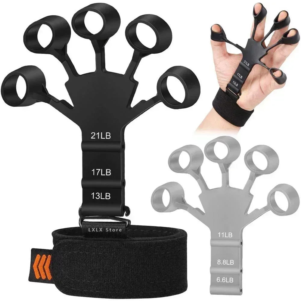 Hand Grip Strengthener Physical Tools Guitar Finger Trainer Training and Exercise Gym 6th Level Resistance Gripster Expander Image principale du produit