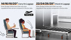 Mixi NEW Aluminum Frame Suitcase Carry On Rolling Luggage with USB Port Boarding Cabin Cup and Phone Holder 20 24 Inch
