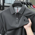 100% pure cotton short sleeved polo shirt high-end luxury brand fashion Paul Pony embroidery golf men's business casual T-shirt