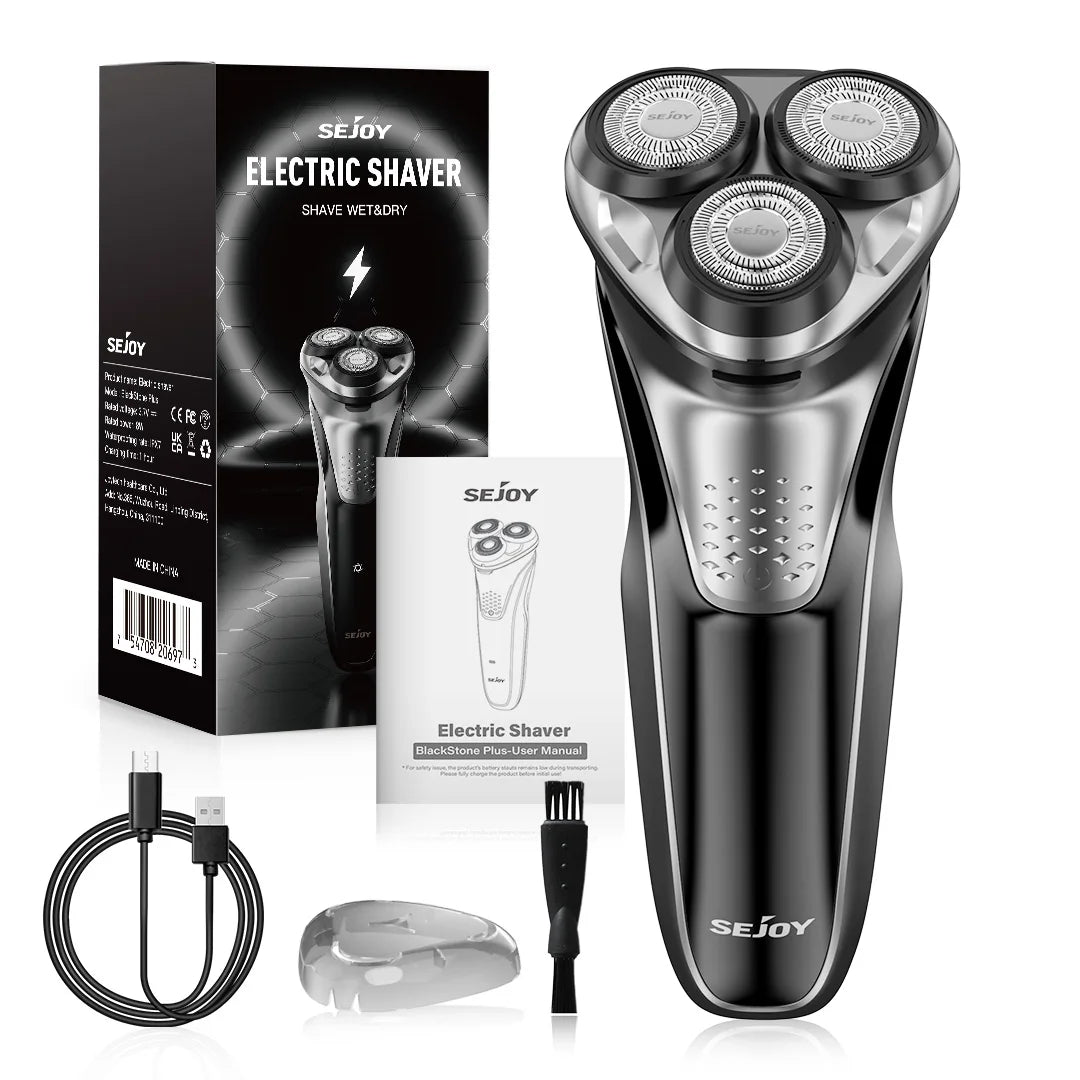 Electric Shaver for Men,Wet & Dry Shave Hair Trimmer,Waterproof  for Men Cordless Razor with Pop up Trimmer Precision Trimmer Main image