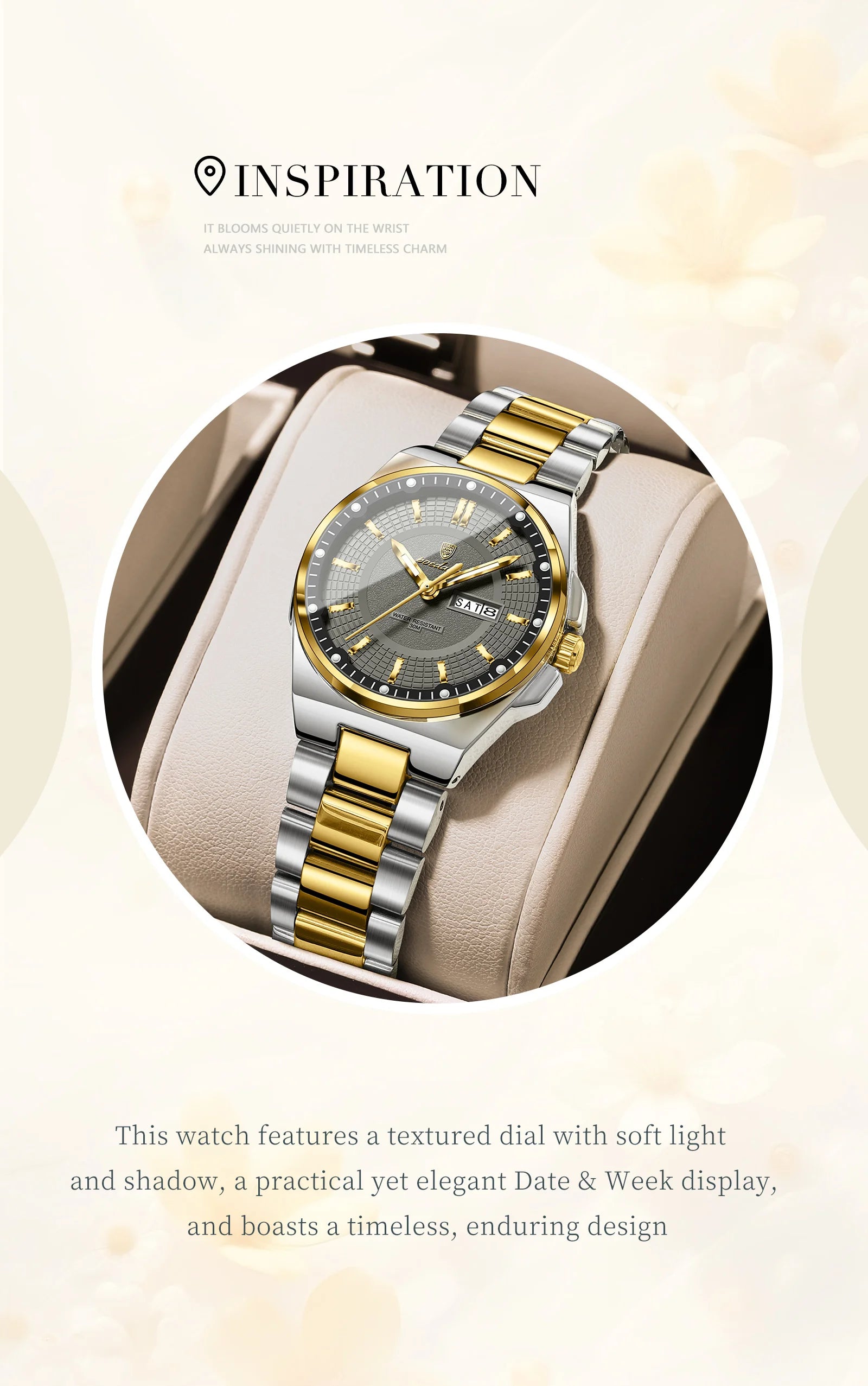 POEDAGAR Fashion Ladies Watch Top Elegant Week Date Woman Clock Quartz Stainless Steel Luminous Waterproof Women's Watches Reloj