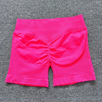 D LOGO Impact Seamless Fitness Peach Hip Sports Yoga Tight Pants Shorts