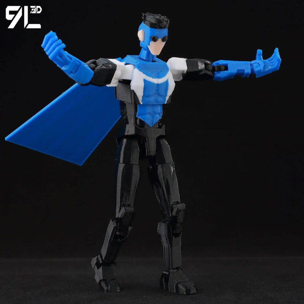 9L3D Lucky 13 Invincible Boy Conquer Omni Action Figure 3D Printed Anime Model Multi-Jointed Poseable Collectible Toy Gift Fan
