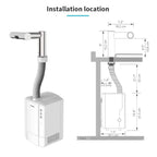AIKE Airblade Tap Hand Dryer Automatic Bathroom Hand Washing and Drying Machine Washroom Faucets Air Tap Powerful Hand Dryer