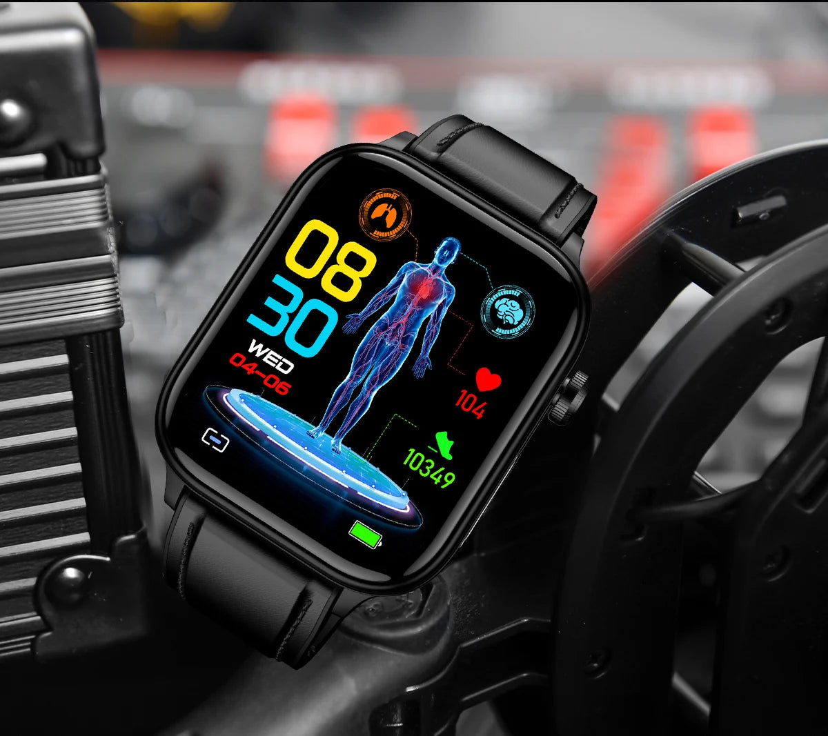 2025 New AI Diagnosis Blood Lipids Uric Acid Body composition Test Smart Watch For Men ECG+PPG Bluetooth Call Health Smartwatch
