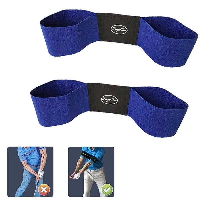 Professional Elastic Golf Swing Trainer Arm Belt Gesture Alignment Training Aid Outdoor Sports For Golf Sports Accessory
