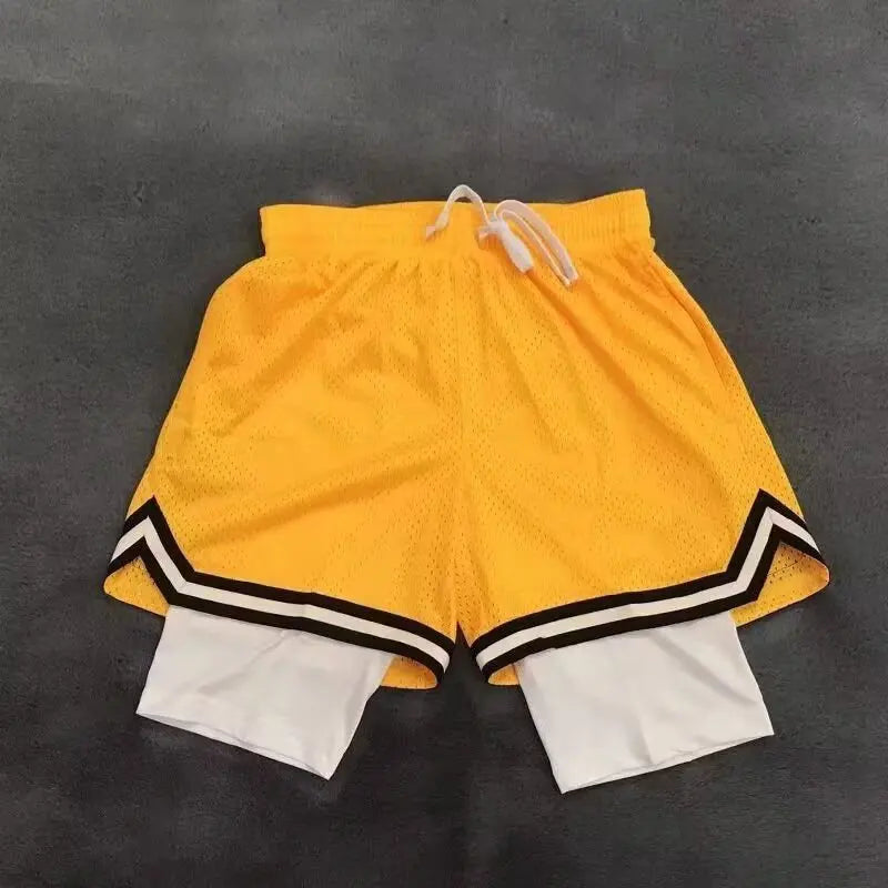 Children's basketball shorts cropped shorts trendy and loose summer pants wearing large shorts for training quick drying fitness