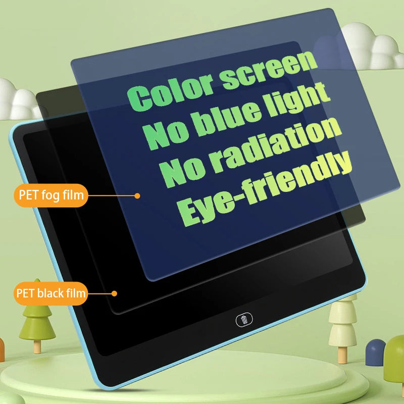 16 Inch Big LCD Writing Board 10 Inch Drawing tablet Kids Writing Painting Children Educational Toys for 3-12 Years Girls Boys